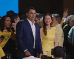 Flávio Bolsonaro durante convenção nacional do PL que oficializou sua candidatura à Presidência