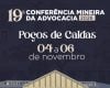 Poços de Caldas recebe a 19ª Conferência Mineira da Advocacia em novembro de 2026