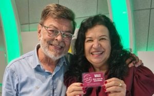 Ganhadora do Roletrando, Lady retirou o seu prêmio no programa Jorge Neto