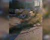 Lixo acumulado em via pública no bairro Santa Lúcia, em Divinópolis.