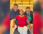 Maria de Divinópolis durante reencontro após tratamento