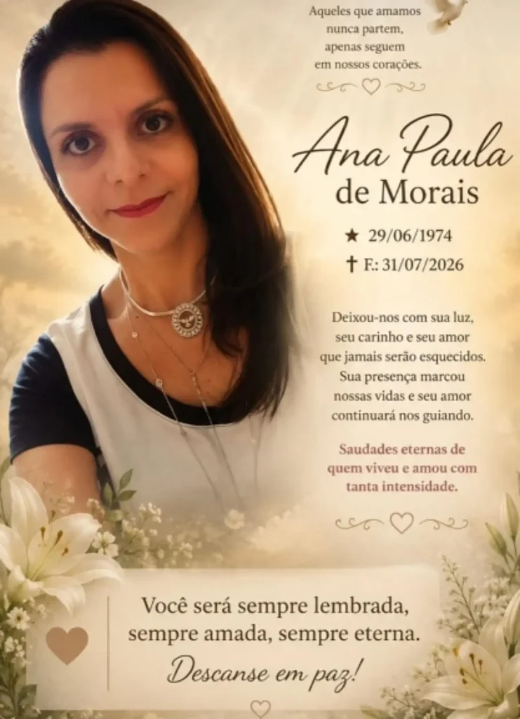 Nota de pesar pelo falecimento da enfermeira Ana Paula de Moraes