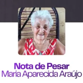 Nota de pesar pelo falecimento de Maria Aparecida Araújo