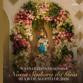 Fiéis participam da Novena e Festa de Nossa Senhora da Guia em Divinópolis