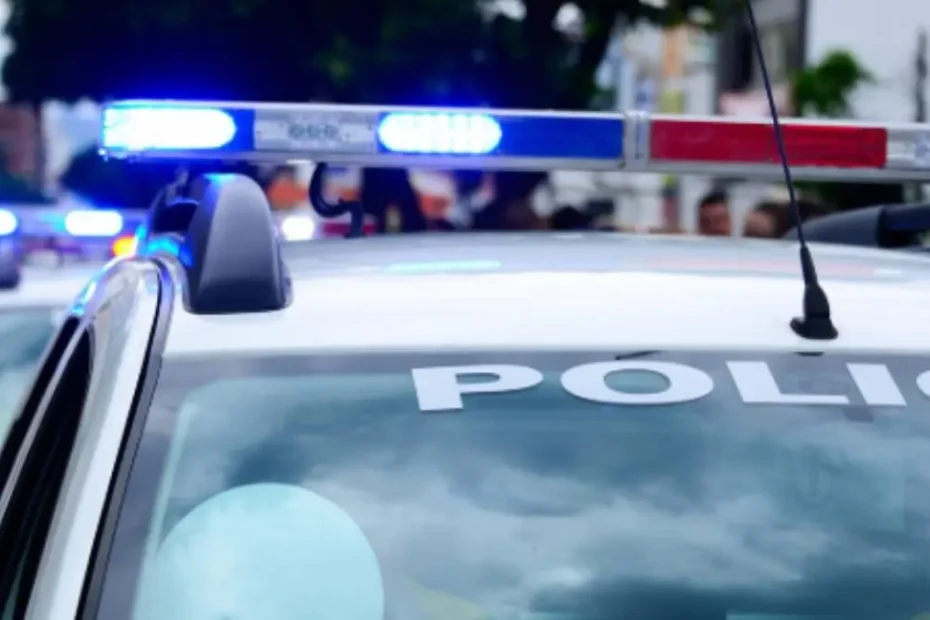 Viatura da Polícia Militar durante atendimento de ocorrência de violência doméstica em Divinópolis