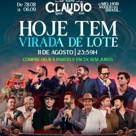 52ª ExpoCláudio entra na reta final do segundo lote de ingressos; virada acontece nesta terça (11)