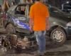 Acidente deixa motociclista ferido na rua Castro Alves, em Divinópolis