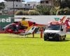 Helicóptero Arcanjo realiza transferência de menina vítima de queimaduras de Divinópolis para Belo Horizonte