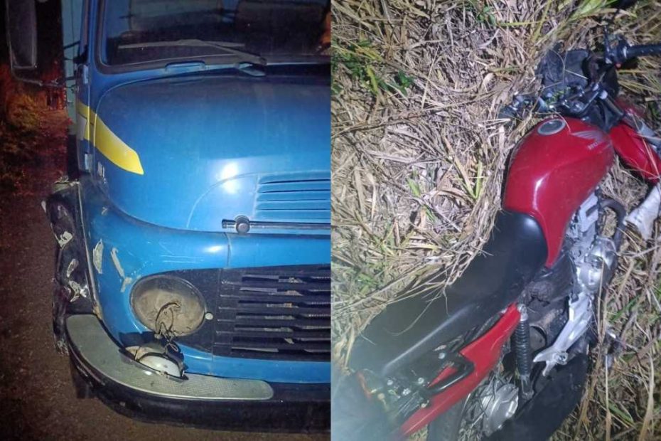 Motociclista morre ap&oacute;s batida com caminh&atilde;o em S&atilde;o Gon&ccedil;alo do Par&aacute;
