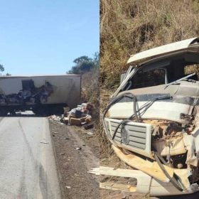 Motorista morre após batida entre caminhões na BR-354, em Bambuí