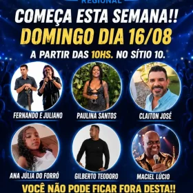 Acontece neste domingo a abertura do 1º Festival Regional de Música com shows e encontro de carros antigos