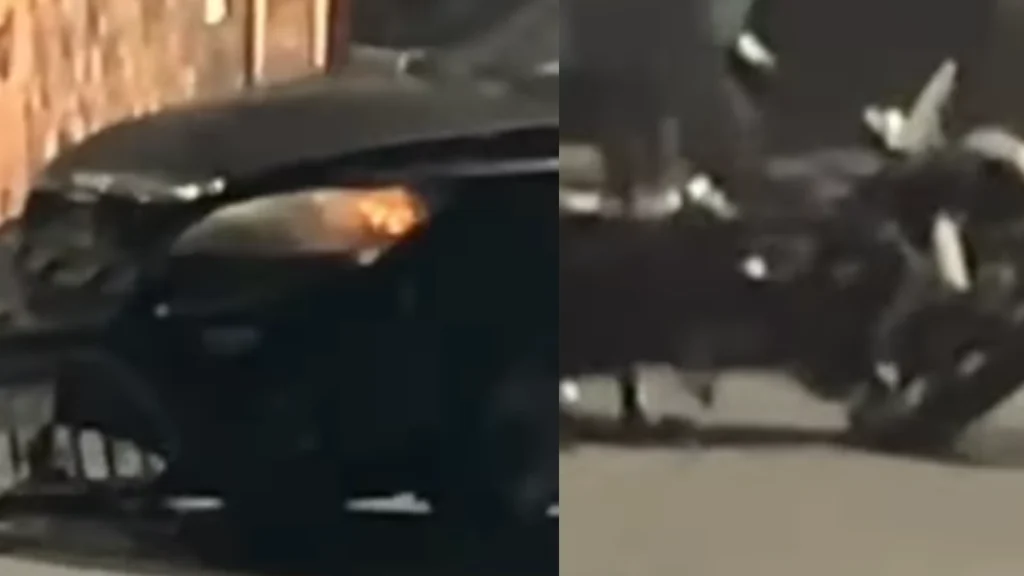 Acidente entre carro e motocicleta deixa motociclista ferido em Ita&uacute;na