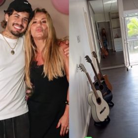 Poliana Rocha transforma antigo espa&ccedil;o de Z&eacute; Felipe em closet e reorganiza espa&ccedil;o dedicado &agrave; carreira de Leonardo