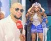 Gominho participa da coroação de Lexa como Rainha de Bateria da escola de samba Em Cima da Hora