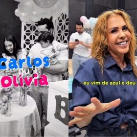 Joelma acerta previs&atilde;o de sexo do segundo neto durante ch&aacute; revela&ccedil;&atilde;o da filha ca&ccedil;ula