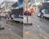 Motociclista é atingido por ônibus após perder controle em rua íngreme de Belo Horizonte durante chuva forte