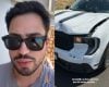 Filho de Leonardo, Matheus Vargas, sofre acidente de carro durante deslocamento para compromisso profissional