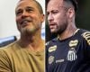 Brad Pitt afirma que ensinará Neymar a simular faltas com sutileza durante partidas de futebol
