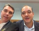 Fl&aacute;vio Bolsonaro anuncia candidatura de Fl&aacute;vio Roscoe a governador de MG