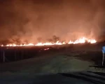 Incêndio em vegetação assusta moradores da Lagoa dos Mandarins