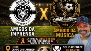 Jogo Solidário entre Amigos da Imprensa e Amigos da Música será realizado em Divinópolis