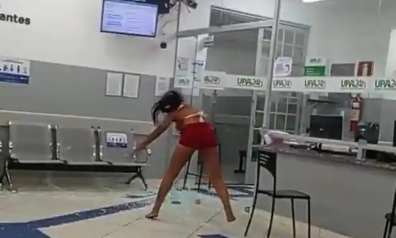 Mulher quebra recep&ccedil;&atilde;o de UPA e &eacute; detida em Nova Serrana
