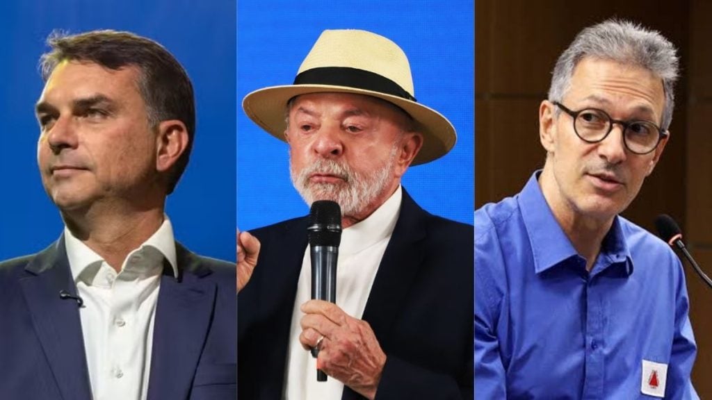 Quaest para presidente em Minas: Fl&aacute;vio Bolsonaro 31%, Lula, 30%, Zema, 7%