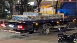 PRF apreende cerca de duas toneladas de maconha escondidas em carga de minério na BR-262