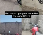 Procura-se motocicleta furtada no bairro Grajaú, em Divinópolis