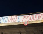 Faixas de protesto da torcida do Cruzeiro contra elenco, Artur Jorge e diretoria