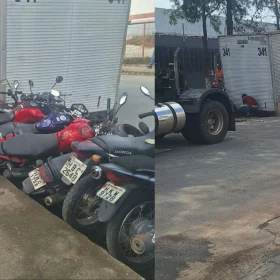 Carreta atinge mais de dez motocicletas no bairro Icaraí em Divinópolis