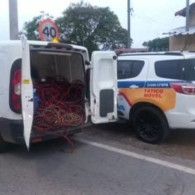 Grupo detido com cerca de duas toneladas de fios de cobre furtados de usina em Divinópolis