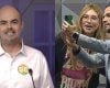 Mateus Simões durante debate da Record Minas em que citou foto de Cleitinho com Virgínia