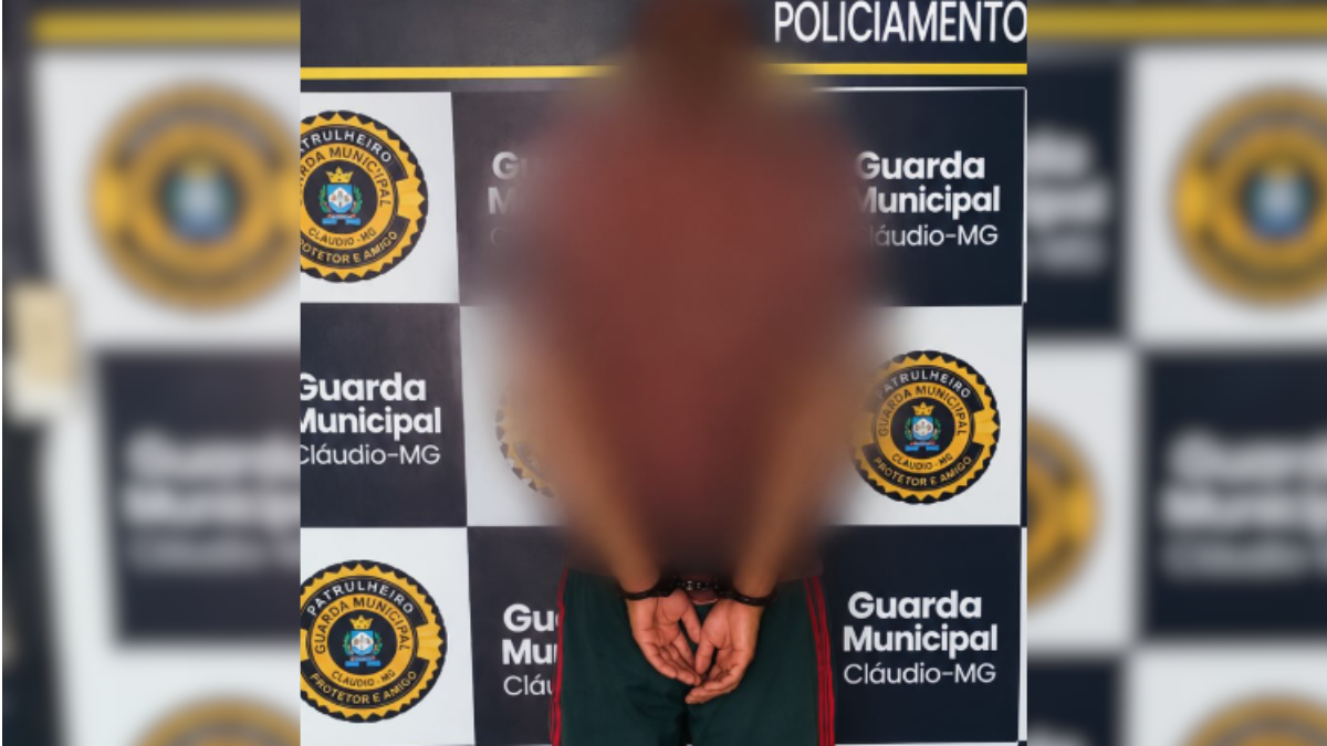 Suspeito é preso após furto de celular em condomínio no bairro Serra Verde, em Cláudio