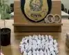 Polícia Civil apreendeu maconha, haxixe e cocaína em estabelecimento no bairro Piedade.