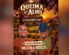 Willian e Wesley se apresentam na Comunidade da Lagoa, em Divinópolis, no dia 27 de setembro.