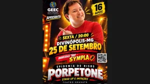 Porpetone apresenta “Epidemia de Risos” nesta sexta-feira em Divinópolis