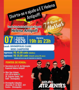 Noite de Massas arrecada fundos para a E.E. Helena Antipoff