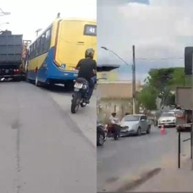 Acidente fecha rua no Niterói, em Divinópolis, trânsito é desviado pela av. Magalhães Pinto
