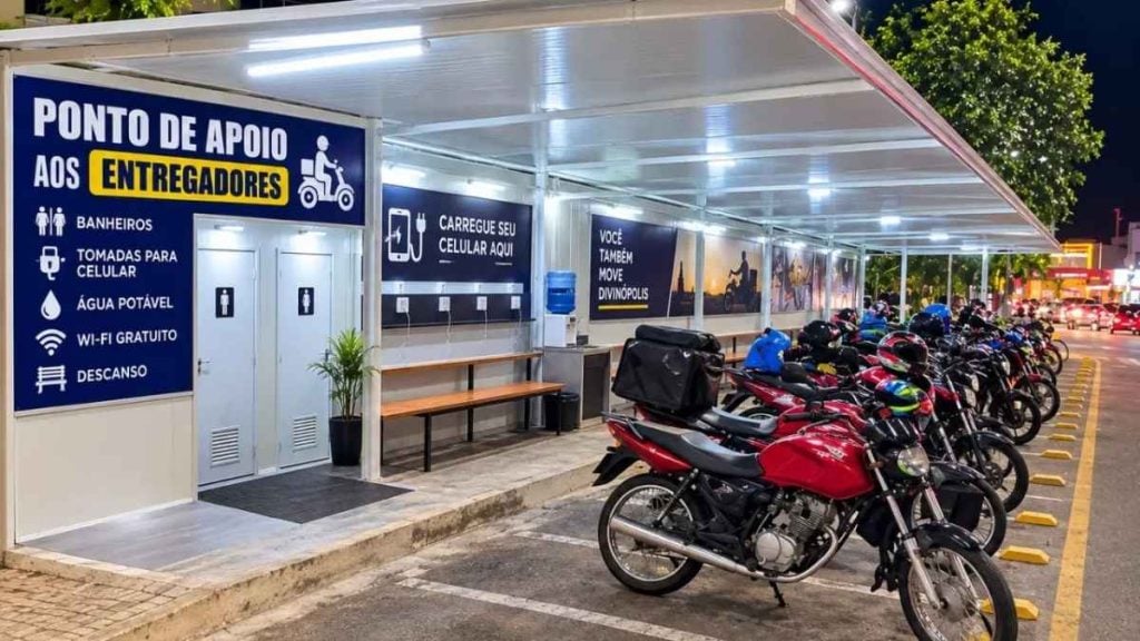 C&acirc;mara aprova cria&ccedil;&atilde;o de pontos de apoio para entregadores em Divin&oacute;polis