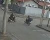 Câmera flagra batida entre duas motos em Itaúna