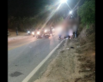 Motociclista fica ferida após acidente na Estrada de Ermida