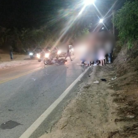 Acidente com moto é registrado na estrada de Ermida
