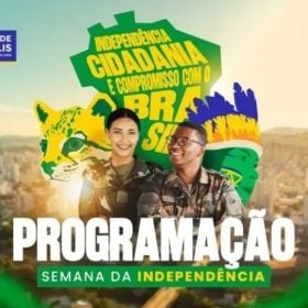 Desfile de 7 de Setembro durante programação cívica em Divinópolis