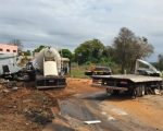 Colisão frontal entre dois caminhões na BR-262, em Bom Despacho