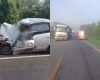 Motorista morre após acidente entre três veículos na MG-050