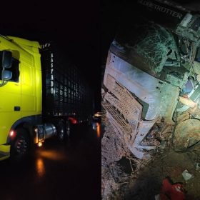 Motorista morre após carretas baterem de frente na BR-262