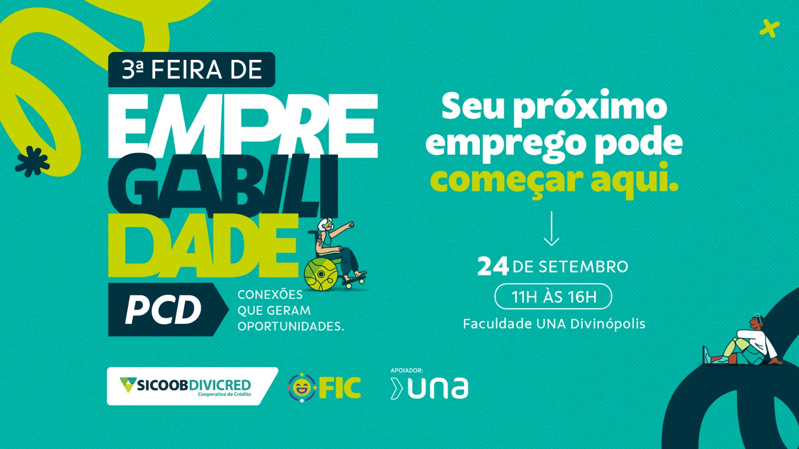 Sicoob Divicred convida para a 3&ordf; edi&ccedil;&atilde;o da Feira de Empregabilidade para Pessoas com Defici&ecirc;ncia