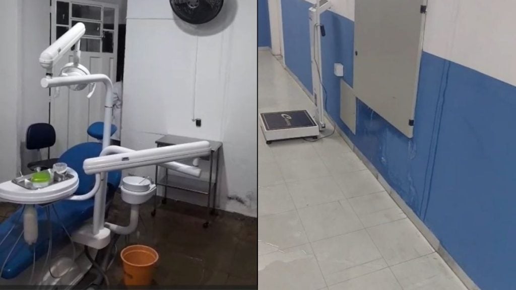Temporal em Divin&oacute;polis causa alagamentos e queda de energia em escolas e postos de sa&uacute;de