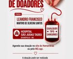 Família de Leandro pede doações de sangue para jovem internado após grave acidente de moto em Divinópolis